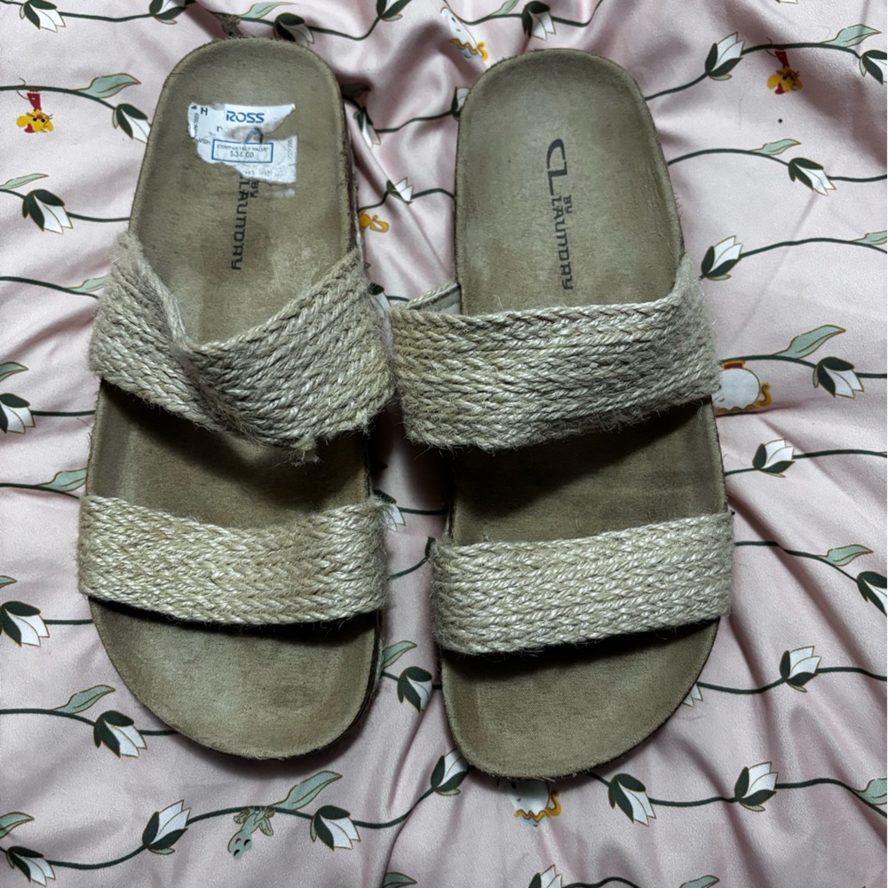 Naturalizer Tan Braided Sandals